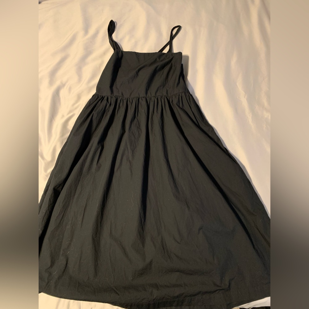 A NEW DAY mid length black dress spaghetti strap